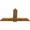 Ekena Millwork Eugene Rough Sawn Timber Gable Bracket, Western Red Cedar, 48"W x 26"H x 2"D x 6"F, 13/12 Pitch GBW048X26X0206EUG00RWR - alternate 2